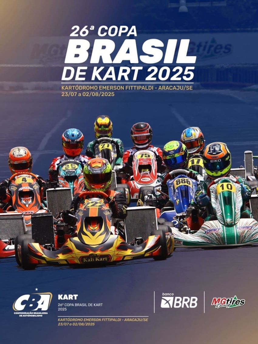 Aracaju recebe a Copa Brasil de Kart com mais de 300 pilotos de todo o país