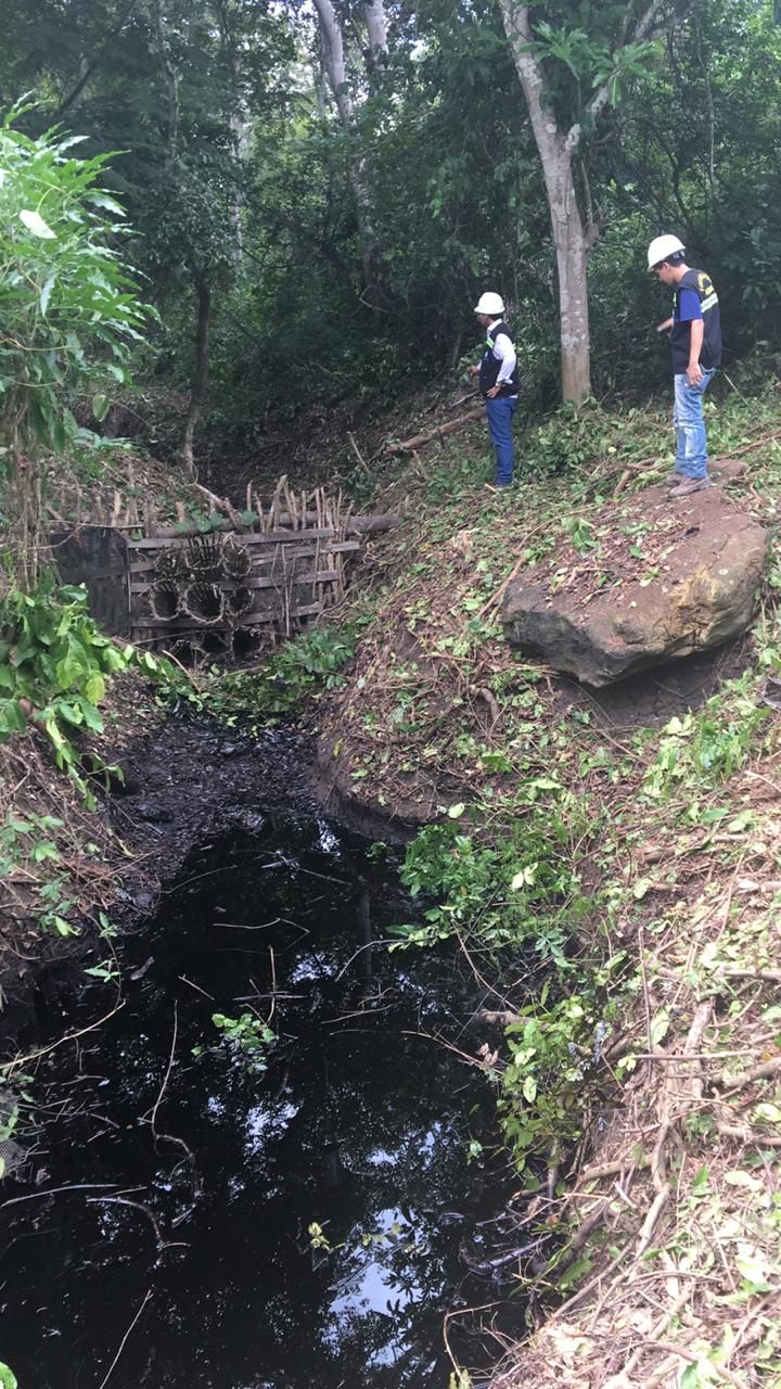 Adema registra vazamento de óleo em córrego na cidade de Riachuelo