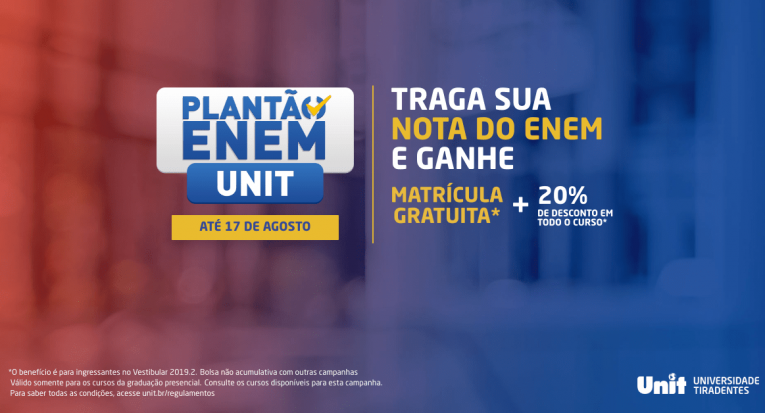 Unit oferta plantão Enem até este dia 17