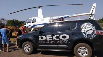 Helicóptero em nome de empresa sergipana é aprendido em operação policial no Mato Grosso do Sul