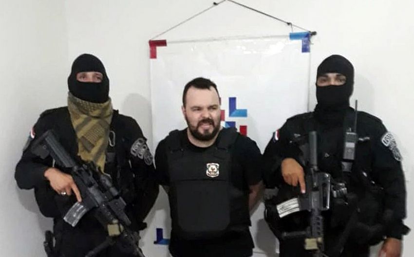 PF recebe líder de organização criminosa que estava preso no Paraguai