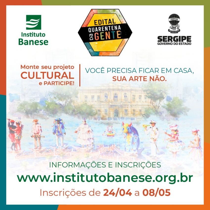 Última semana de inscrições para o edital Quarentena da Gente