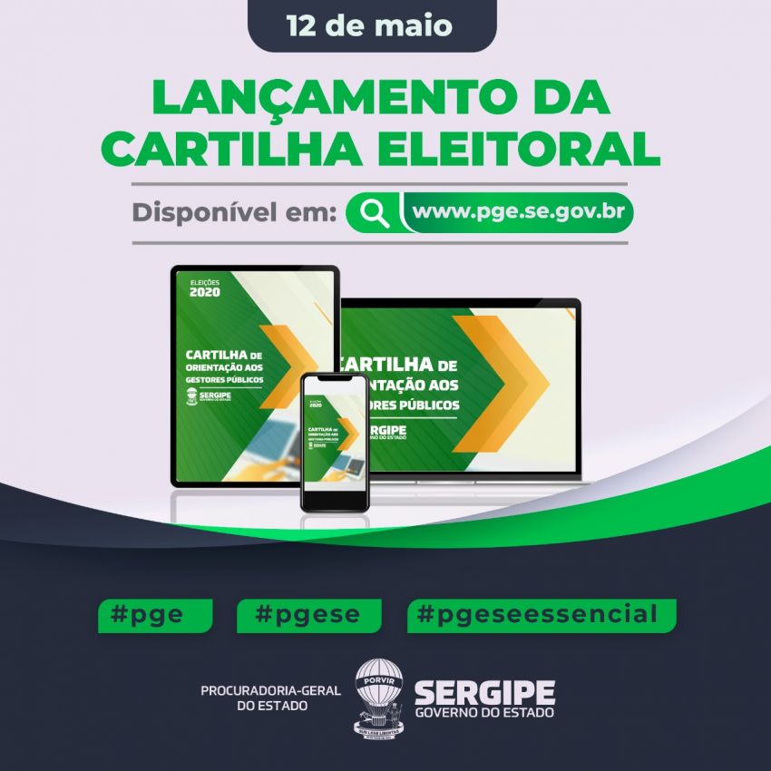 Procuradoria-Geral do Estado lança Cartilha Eleitoral 2020