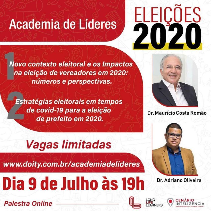 Academia de Líderes traz palestras virtuais sobre Eleições: contexto atual para candidatos e profissionais de Marketing