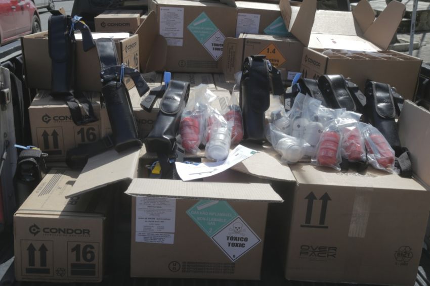 SSP recebe armas não letais e novos computadores