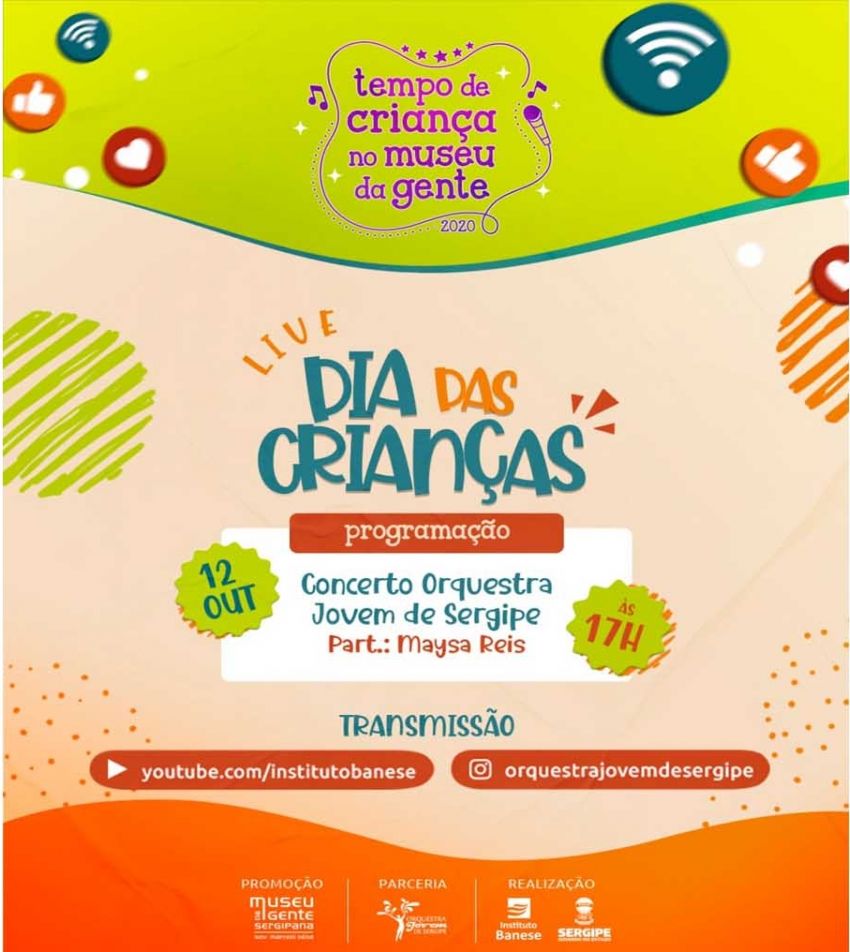 Instituto Banese realiza live em comemoração ao Dia das Crianças