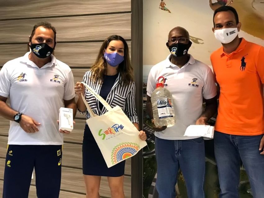 Esporte Estadual distribui kits de prevenção contra a covid-19 para federações amadoras