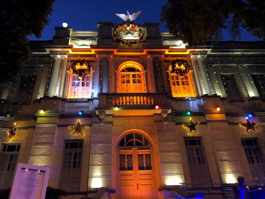 Iluminação no Museu anuncia o Natal da Gente Sergipana 2020