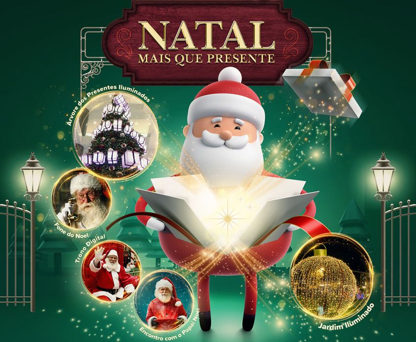 Shopping Jardins brinda o público com o 'Natal mais que presente'