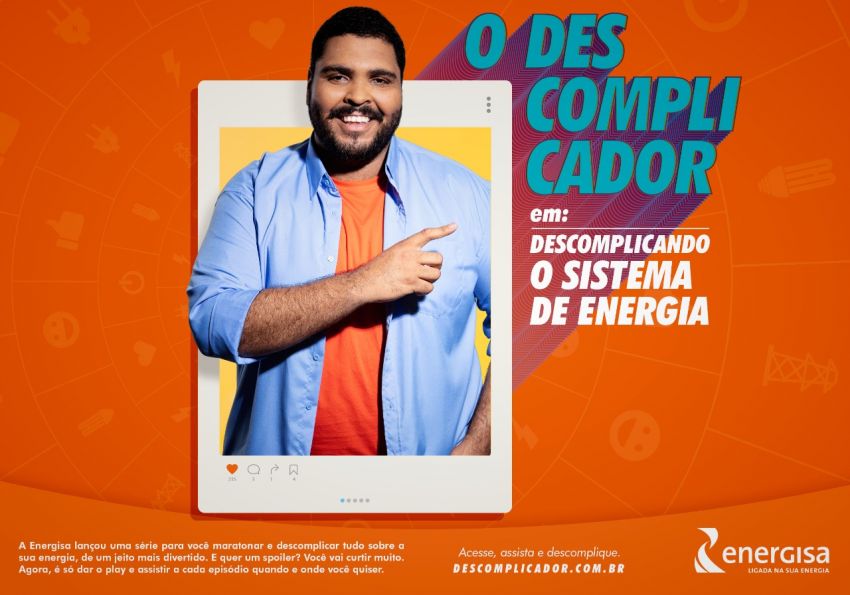 Energisa lança websérie 'O Descomplicador' com ator Paulo Vieira