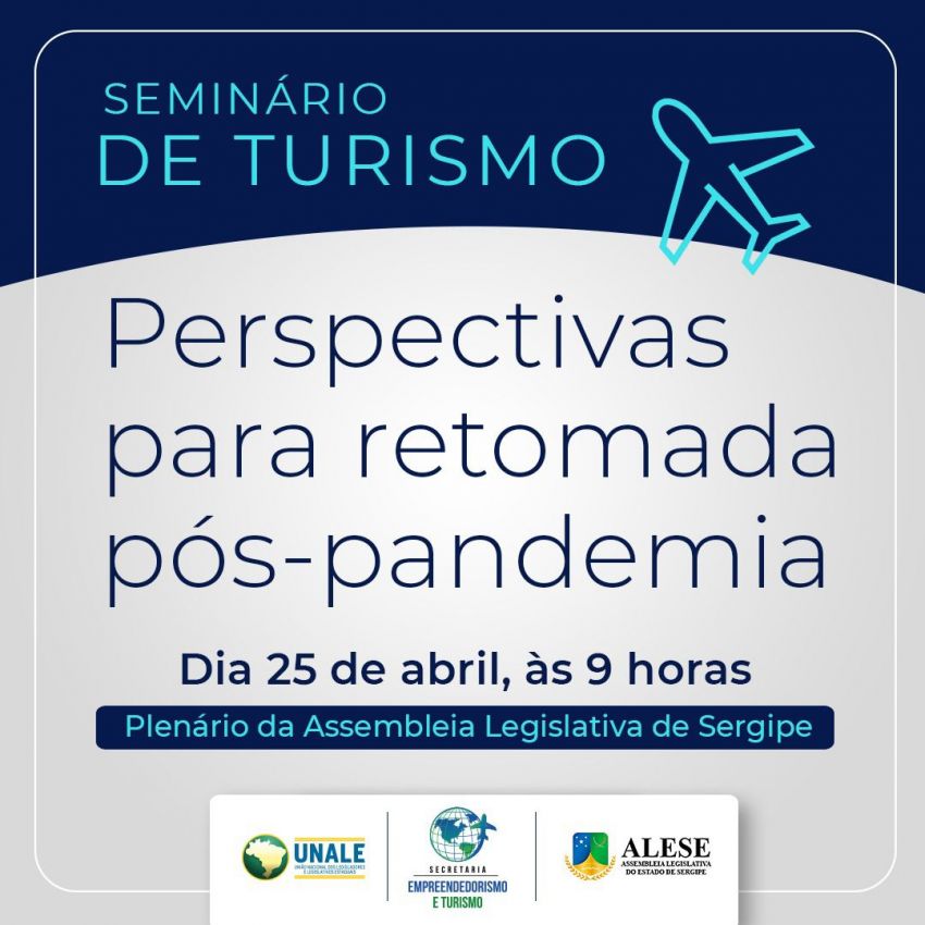 Seminário que discutirá perspectivas para retomada do turismo acontece na segunda, 25