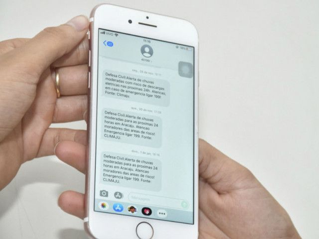 Defesa Civil estadual disponibiliza serviço de alerta por mensagem sobre previsão de desastres naturais