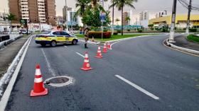 Trânsito na avenida Beira Mar ficará parcialmente bloqueado neste sábado, 2