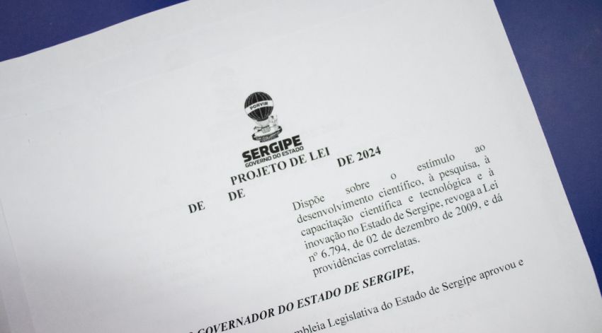 Governo de Sergipe encaminha à Alese PL sobre o novo Marco Legal da Inovação no Estado