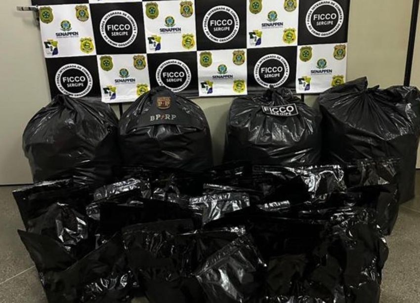 Quatro suspeitos são presos com 110 kg de maconha em Frei Paulo