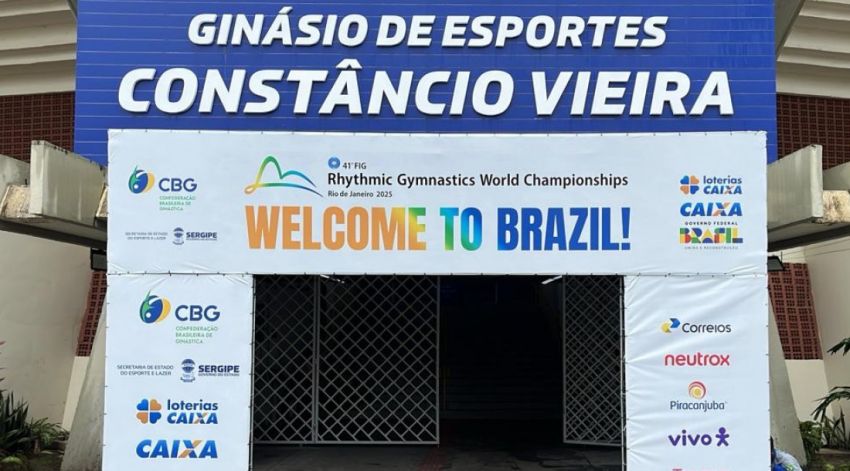 Seleções internacionais de ginástica rítmica fazem aclimatação em Sergipe para o Mundial do Rio de Janeiro