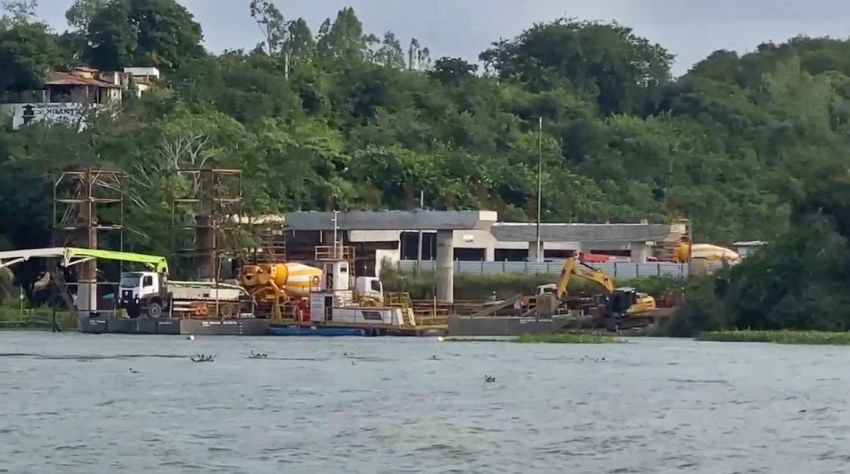 Avanço nas obras da ponte Penedo–Neópolis anima população do Baixo São Francisco
