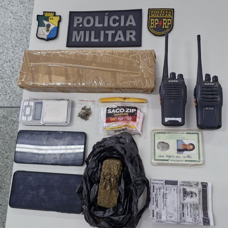 PMSE prende mulher por tráfico de drogas e detém suspeito com mandado de prisão em Socorro