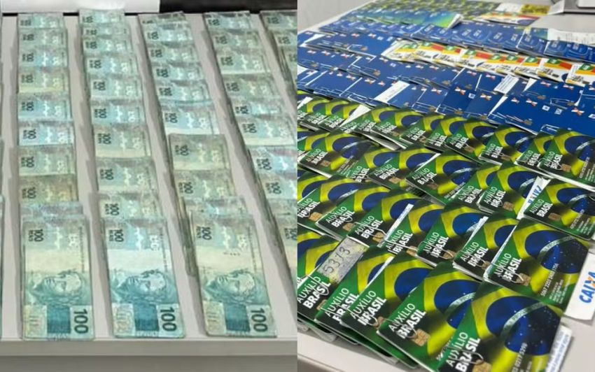 Polícia apreende mais de R$ 100 mil, cartões do Bolsa Família e veículo utilizado por suspeitos em Itabaianinha