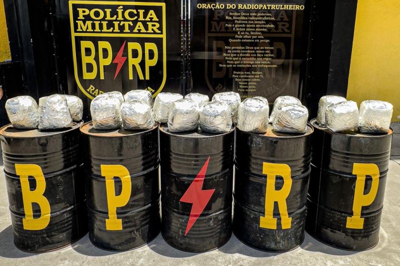 PMSE prende homem com mais de 20 kg de maconha no Bairro Olaria