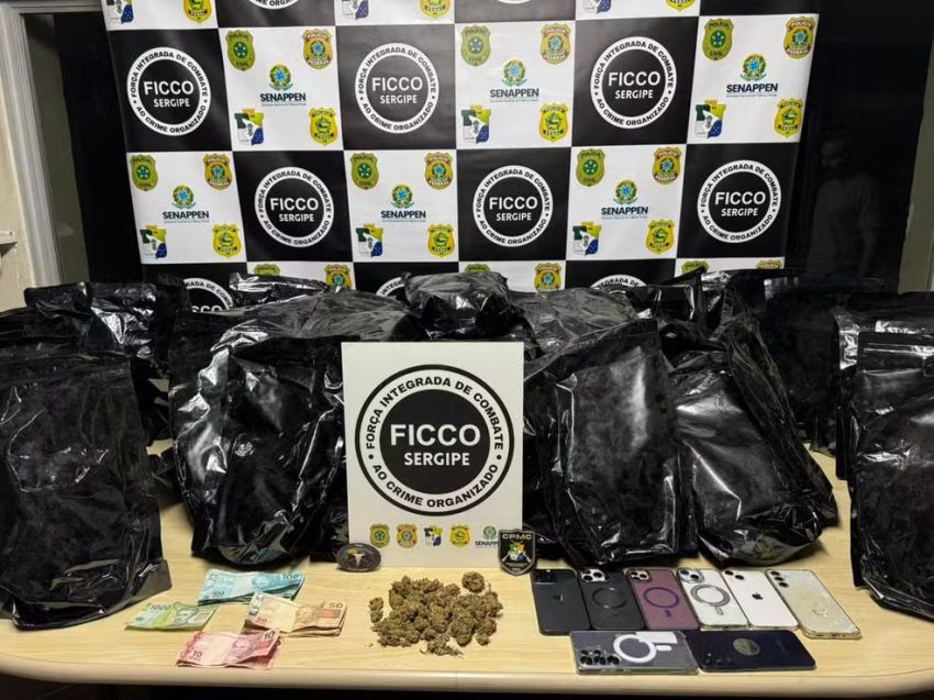 Polícia apreende cerca de 36kg de maconha do tipo ‘flor’ em São Cristóvão