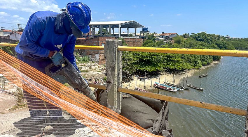 DER/SE inicia recuperação da ponte sobre o Rio do Sal entre os municípios de Aracaju e Nossa Senhora do Socorro
