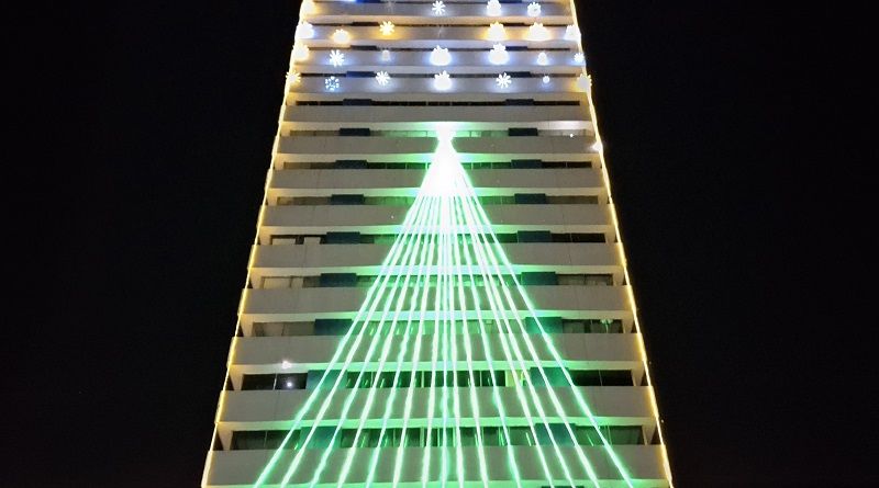 Edifício Maria Feliciana recebe iluminação natalina nesta quinta-feira, 4