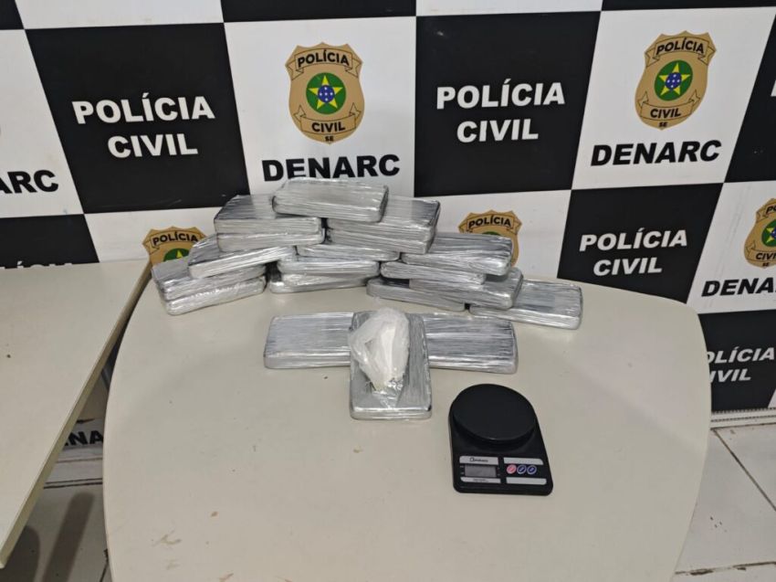 Polícia Civil apreende cerca de 20 quilos de cocaína em Aracaju
