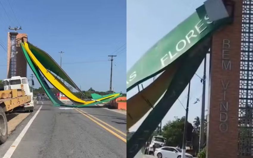 Fortes ventanias derrubam estruturas e causam prejuízos no interior de Sergipe