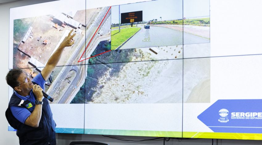 Governo de Sergipe lança faixa reversível na Rodovia Inácio Barbosa para otimizar fluxo no litoral sul