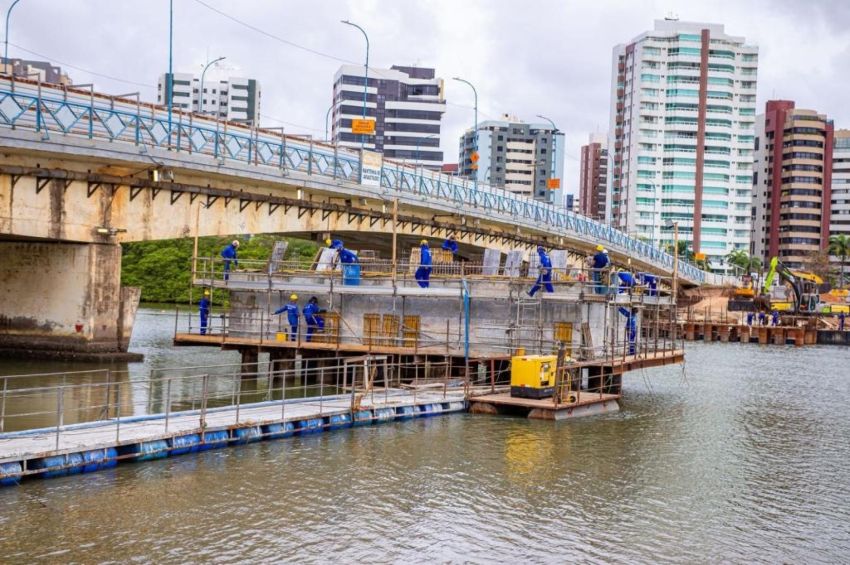 Obra na ponte Godofredo Diniz tem previsão de entrega até dezembro deste ano