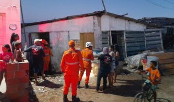 Duas pessoas ficam feridas após casa desabar no bairro Industrial
