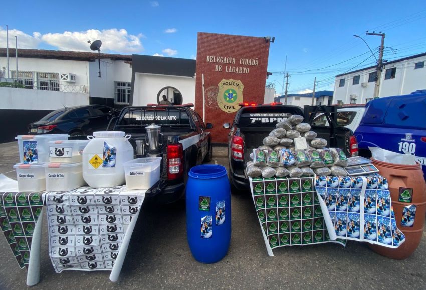 Grupo é preso e laboratório desmontado em Lagarto