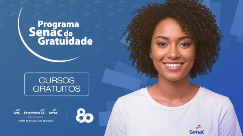 Senac Sergipe oferta 301 vagas para cursos gratuitos