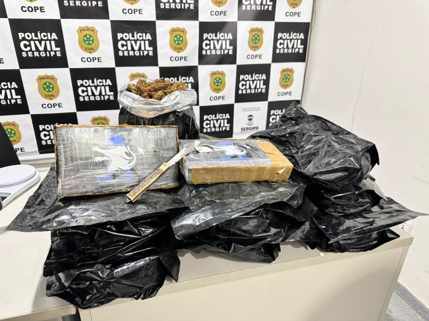 Cope apreende R$ 500 mil em drogas na rodoviária de Aracaju