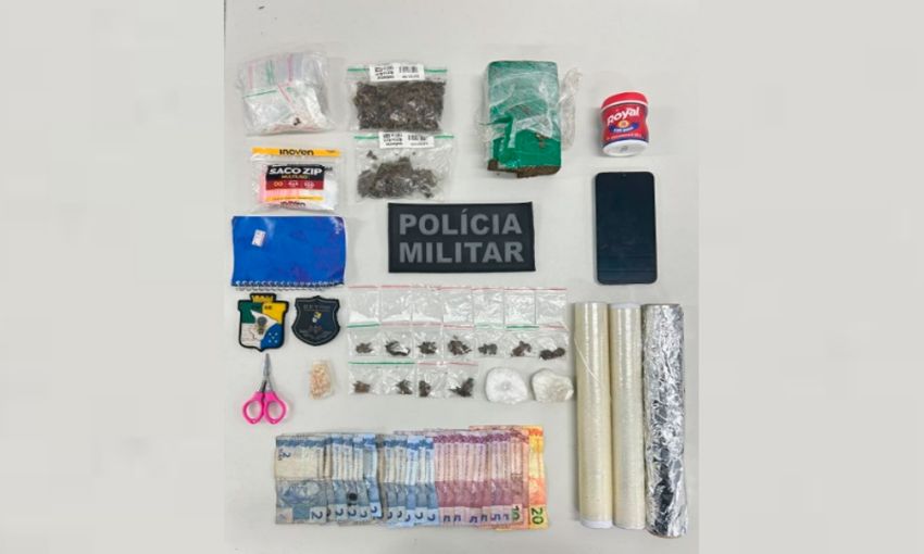 PM apreende drogas em casa apontada como ponto de tráfico na Zona Sul