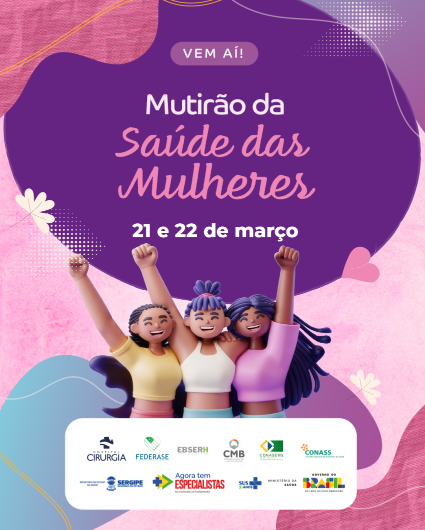   Hospital de Cirurgia atenderá cerca de 900 mulheres em mutirão inédito do SUS neste fim de semana