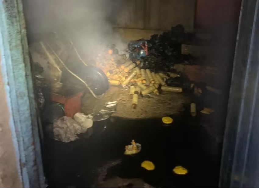 Incêndio em fábrica de fogos deixa ferido em Estância