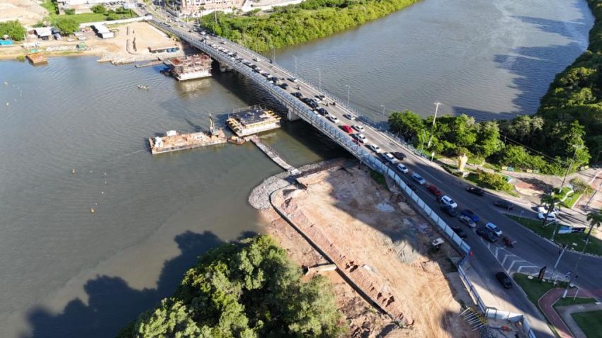 SMTT informa alteração no fluxo de veículos na ponte Godofredo Diniz a partir de quarta-feira, 6