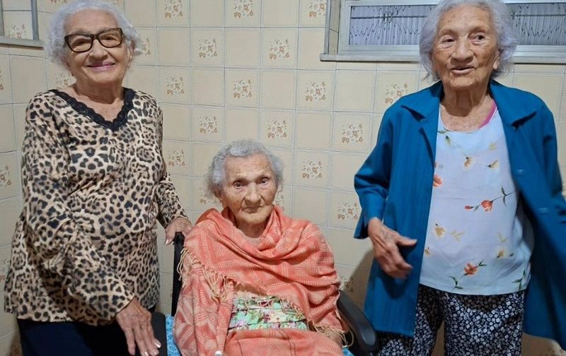 Sergipanas formam o trio de irmãs vivas mais velho do mundo