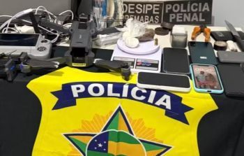 Jovens são presos ao usar drone para transportar celulares e drogas para presídio de Tobias Barreto