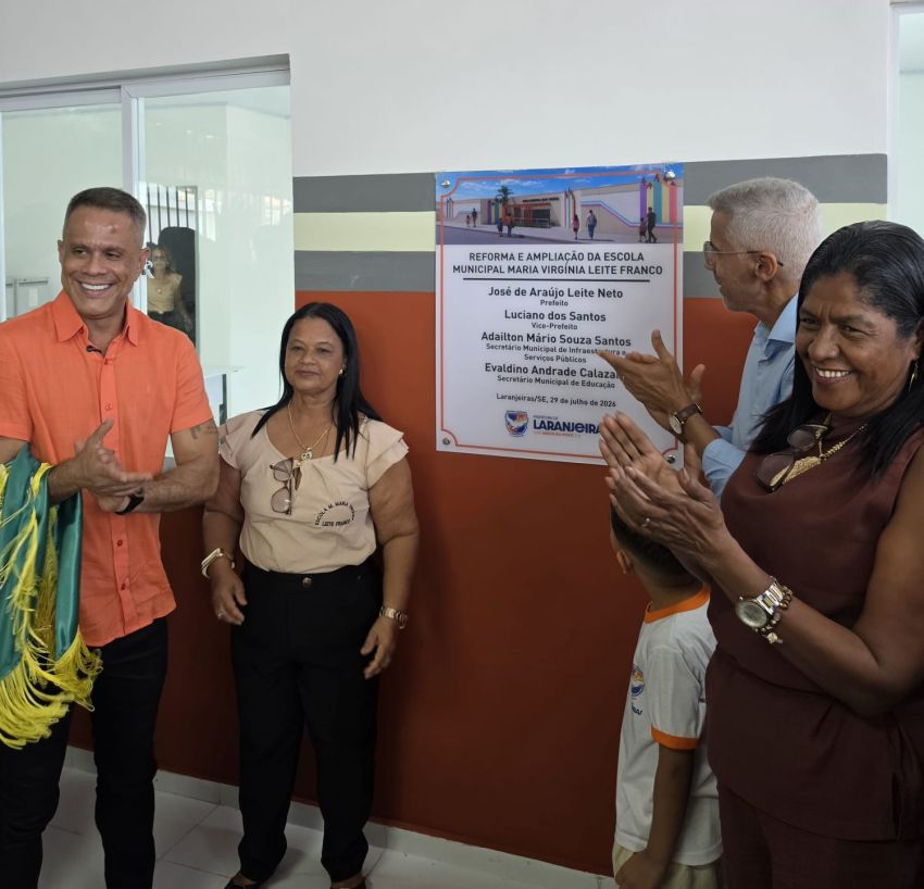 Juca entrega mais uma reforma de escola em Laranjeiras