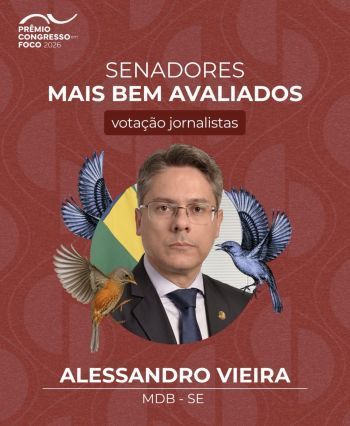 Pela sexta vez, Alessandro é eleito um dos senadores mais bem avaliados no prêmio Congresso em Foco