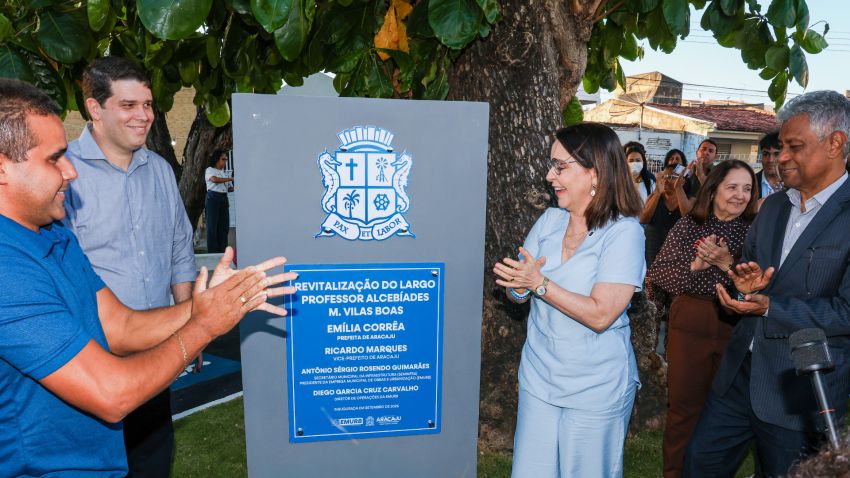 Prefeita Emília entrega revitalização do Largo Professor Alcebíades Melo no conjunto Castelo Branco